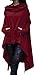IF FEEL Women Casual Irregular Maxi Solid Color Hooded Shirt Blouse Top