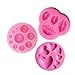 Wedding Chocolate Candy Molds Set-Lips,Heart and Dot Shapes Silicone Mold for Cake Decoration,Cupcake Topper,Polymer Clay,Crafting,Resin Epoxy,Jewelry Making(3 Pcs