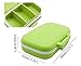 Meta-U Small Pill Box Supplement Case for Pocket or Purse - 3 Removable Compartments Travel Medication Carry Daily Vitamin Organizer (Green)