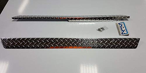 Club Car DS 82 up Golf Cart DIAMOND PLATED Rocker COVERS - Thumbnail 2