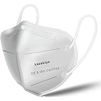 Luzuliyo® Anti Pollution, Reusable, Non-woven Protective Layer Face Mask (White, Pack of 5)