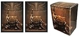 MAX PRO END OF THINGS aka Skyrim Kitty DECK BOX + 100 Matching GLOSS Finish Sleeves (fits Magic / MTG, Pokemon Cards)