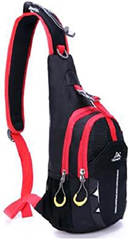 Pathbreaker Waterproof Sling Bag Unisex Gym Backpack, Ultralight Multipurpose Outdoor Sports Satchel Chest Bag for Women Men (Black)