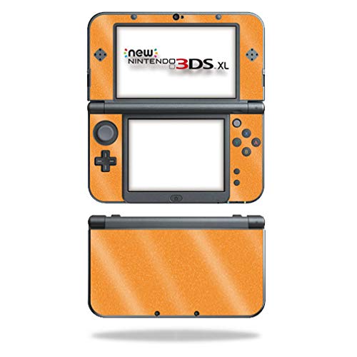 MightySkins Glossy Glitter Skin for Nintendo New 3DS XL (2015) - Orange | Prote…