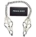 Nipple Chain Breast and Vaginal Clip for Sex by Primal Juice, Enjoy Sensual Pleasure with The Deluxe Silver Metal Toy Clamp in Adjustable Butterfly Design, Good for Bondage, SM BDSM. Get Kinky Now!