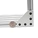 Mergorun，3D Printer 90 Degree 60 x 60 x 4MM L type with 5 Hole Joining Plates for CNC 2020 V-slot Aluminum profiles Pack of 10