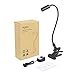 Aglaia Desk Lamp Clip On, 4W Eye Care LED Reading Light with 3 Dimming Levels, Touch Control and Flexible Neck for Office, Bedside, Study, and so on (Black)