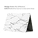 ZINMARK 13 Inch Laptop Case Cover Compatible with MacBook Air 13.3 Inch A1369 / A1466, Plastic Folio Hard Cover Case - White Marble