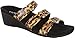 Vionic Park Dwyn - Womens Wedge Sandal Tan Leopard - 8 Medium