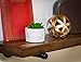 Porcelain Glossy Marble Vase + The Fake Potted Plants Stunningly Realistic Vibe┃Pre-Filled Fake Succulent Plants in Pot┃Fake Desk Plant is Perfect for Sprucing Up The Bathroom