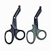 Medical Shears,EFORCAR Trauma Bandage Scissors,EMT Paramedics Nurses First aid Sharp Stainless Steel Saw Tooth Black Green Scissors,(2 Pack)