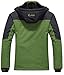 Wantdo Women's Waterproof Mountain Jacket Fleece Windproof Ski Jacket US L  Grass Green Large