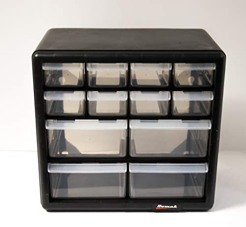 2 Homak+12+Drawer+Parts+Organizer+HA01012001
