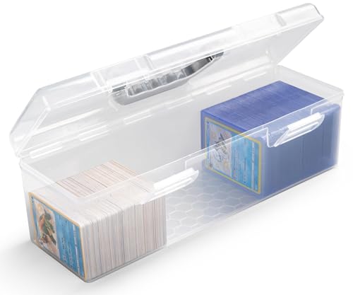 Trading Card Storage Box, Case Organizer for MTG, TCG, Plastic Case Holds Up to 750pcs Standard Size Cards 200 Toploaders, Baseball Football Card Collector (Modern)
