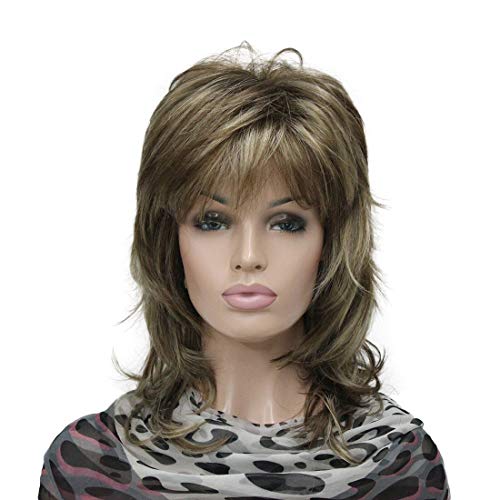 Lydell Long Soft Shaggy Layered Brown Mix Wig Classic Cap Full Synthetic Wigs (AB607) — image 1