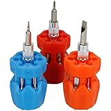 KUMA KU-20003 3-Piece 7 In 1 Stubby Multi-Bit Drivers Pocket Precision Screwdriver Set Tool Kit