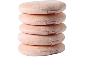 5 PCs Flocking Round Makeup Sponge Air Cushion Powder Puff Blending Sponge for Liquid Cream and Powder Professional process