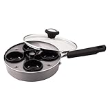 Farberware Nonstick Aluminum Egg Poacher with Glass Lid