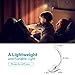 TopElek Reading Light, 7 LED Book Light with 9-Level Warm/Cool White Brightness, USB Rechargeable, Eye Care Lamp with Power Indicator, Perfect for Bookworms, Kids (White)