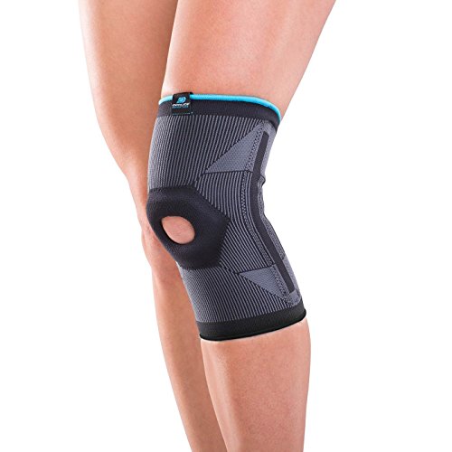 DonJoy Advantage DA161KS02-BLK-M Deluxe Elastic Knee for Sprains, Strains, Swelling, Soreness, Arthritis, Knee Cap Support, Black, Medium fits 14