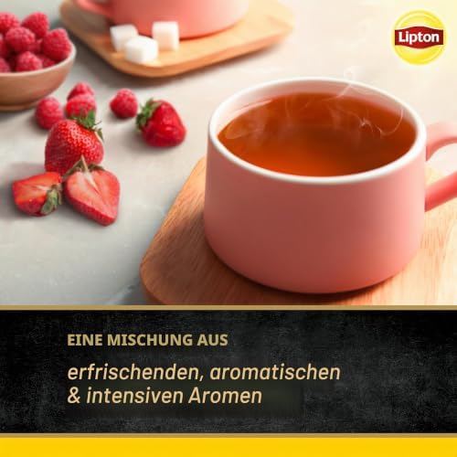 Forest Fruits Schwarztee Erdbeere Pyramidenbeutel 20 Teebeutel