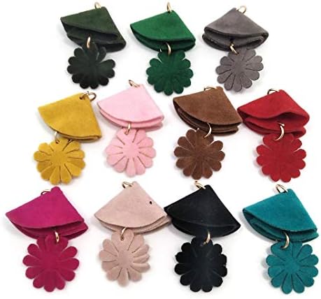 100Pcs Suede Handmade Tiny Soft Tassels Mini Tassels,Colorful Tassels, Earring Tassels Assorted Colors Randomly (44)