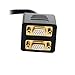 StarTech.com 1 ft / 30cm DVI to Dual VGA Y Splitter Cable - DVI-I Analog to Dual VGA, 1x DVI-I (M), 2x VGA (F) (DVISPL1VV),Black