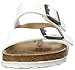 Birkenstock Women's Arizona  Birko-Flo White Birko-Flor Sandals - 37 N EU (US Women EU's 6-6.5)