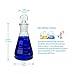 Huaou Glass Erlenmeyer Flask Set with Ground Glass Stopper - 3 Sizes - 50, 150 and 250ml, Borosilicate Glass
