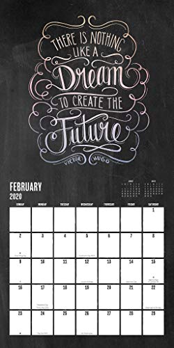 Chalkboard - Lily & Val 2020 Wall Calendar