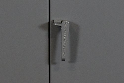 Strong Hold, 48"W x 24"D x 78"H, Industrial Cabinet, Heavy-Duty, Welded and Assembled, 12-Gauge Steel, Dark Gray, 4 Adjustable Shelves with 1,200 lbs. Capacity Each - USA - Thumbnail 3