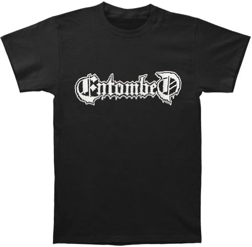 Entombed Men's Logo Skulls T-shirt Medium Black