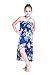 Girl Hawaiian Butterfly Dress in Hibiscus Blue