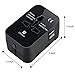 Universal Travel Adapter with Dual USB Ports by Ubittek: Worldwide All-in-One Lightweight Converter for US / EU / UK / AU and More