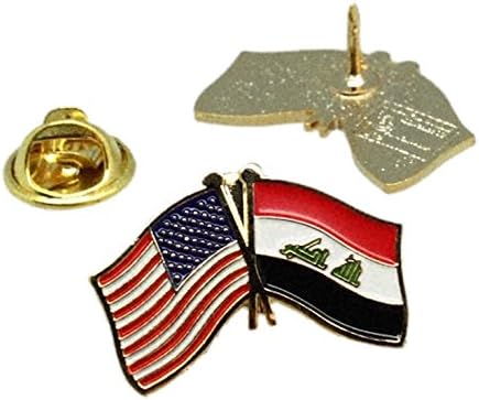United States Iraq Iraqi Friendship Flag Lapel Pin