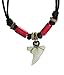 Shark Tooth Red Beads Necklace Handmade Hawaiian Style Beach Boy Men