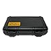 Cigar Caddy 3400 Matte Black Travel Cigar Humidor Case with Airtight Seal | Portable Humidor Box Cigar Travel Kit | Waterproof, Crush-Proof Cigar Holder with Humidifier Disc, Holds 5 Churchill Cigars