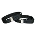 CTM® Elastic .75 Inch Wide Solid Color Adjustable Sleeve Garter, Black