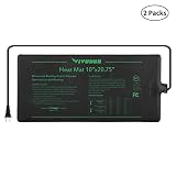 VIVOSUN 2 Pack Durable Waterproof Seedling Heat Mat Warm Hydroponic Heating Pad 10 x 20.75 Inch