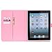 iPad Case, iPad 2 3 4 Case, Newshine [Perfect Fit] PU Leather Magnetic Flip Wallet [Kickstand] Case Cover with [Auto Sleep/Wake Feature] for Apple iPad 4/iPad 3/iPad 2 (Sakura)