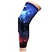 COOLOMG (Pair Basketball Knee Pads for Kids Youth Adult Nebula Galaxy Long Leg Knee Sleeves Protector Gear EVA NASA Digital Camo XXS-XL