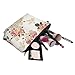 HAPPYLIVE SHOPPING Makeup Toiletry Cosmetic Travel Carry Bag Zippered Luggage Pouch Multifunction Make-up Bag Holder Organizer For Adult Women Men (Nice Floral)