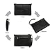Galaxy Wolf Women Leather Crossbody Bag,Clutch Purse Shoulder Bag for Travelling Black