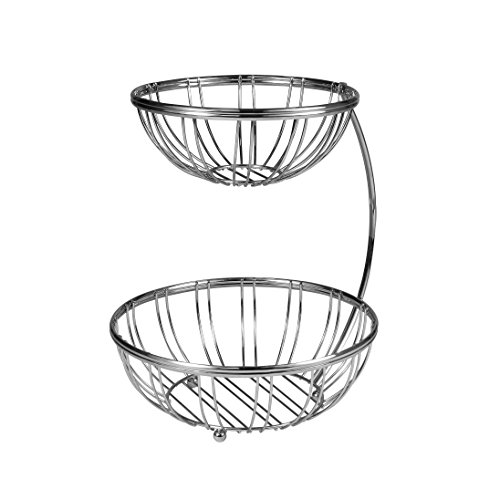 Spectrum Diversified Contempo 2-Tier Server, Chrome