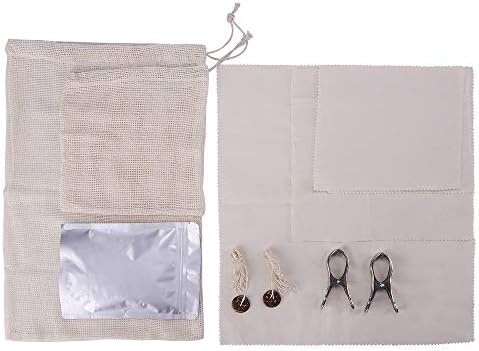 Beeswax Wrap Diy Kit by Ecoba,Make Your Own Reusable,Sustainable Organic Beeswax Food Wraps,Plastic Free Food Storage