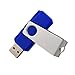 TOPESEL 10 Pack 16GB Bulk USB Flash Drives Memory Stick Swivel USB 2.0 Thumb Drive, Blue