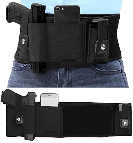 thumbnail image 2 of ComforTech Eco Leather Belly Band Holster – Concealed Carry For Pistol/Revolver – Left Hand, Black 2 of 5