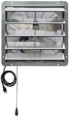 Iliving インチ 壁取り付け シャッター 排気サーモスタットコントロール 3速 換気ファン 家 屋根裏 物置 Iliving インチ 壁取り付け シャッター 排気サーモスタットコントロール 3速 換気ファン 家 屋根裏 物置
