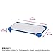 ECR4Kids Stackable Kiddie Cot with Sheet, Ready-to-Assemble, Toddler Size, Classroom Furniture, Blue, 6-Pack