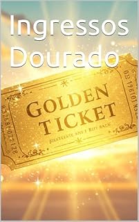 Livro Ingressos Dourado